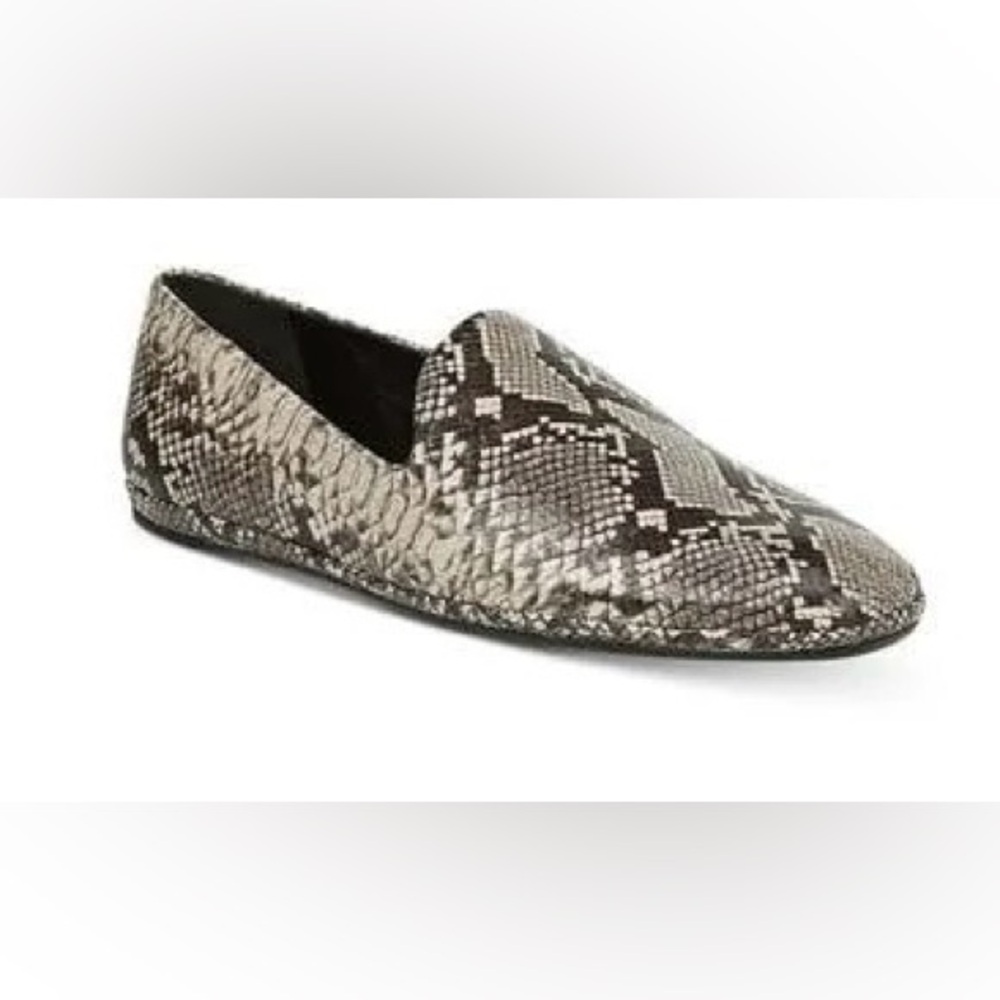 Vince Python Leather Flats Size 8 - image 3